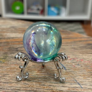 Crystal Ball Sandtray Miniature | Fortune Teller Orb | Play Therapy Tool | Divination Prop | Mystical Mini | Witchy Decor