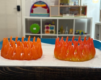 Fire Ring Sandtray Miniature, Play Therapy Tool, Anger & Boundary Symbol, Sand Tray Therapy Mini