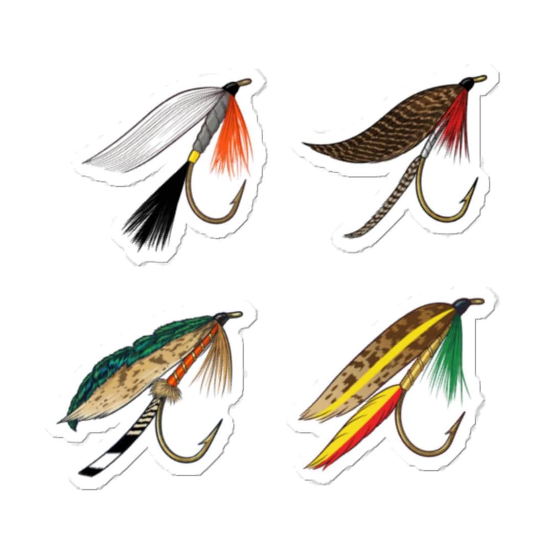 Classic Wet Fly Stickers I - Etsy