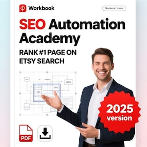 Guía completa de SEO y ventas en Etsy: Posiciónate en el puesto n.° 1, aumenta tus ventas, formación digital paso a paso (PDF).
