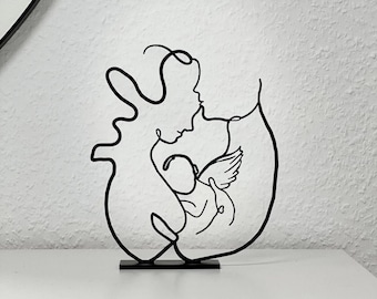Sternen Familie Skulptur | Erinnerungsecke | Trauergeschenk | Sternenkinder 3D Druck-Skulptur