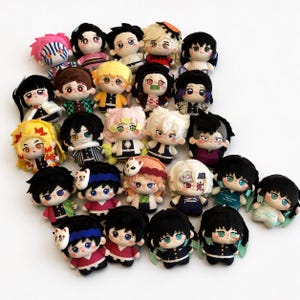 Demon Slayer Plush Doll | Kimetsu no Yaiba Plushies Set | Tanjiro Nezuko Zenitsu Inosuke Anime Stuffed Toy | Cute Kawaii Gift