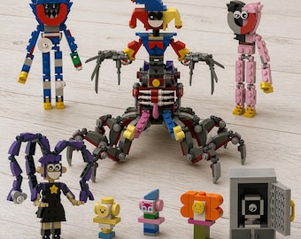 Poppy Playtime Building Blocks, The Prototype Lily Lovebraids Huggy Wuggy Chum Chompkins Brick Figures Horror Game Toy DIY Model Kit Gift