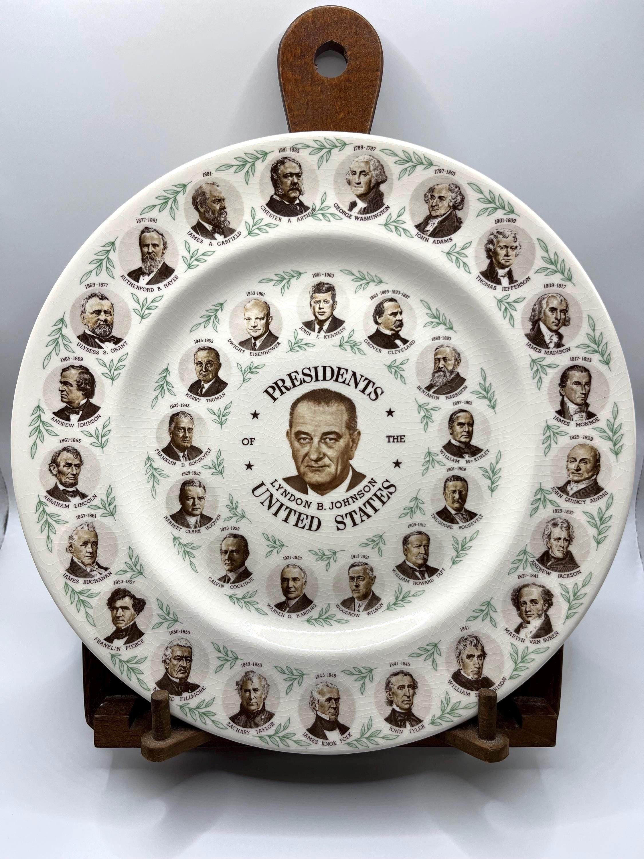 Lyndon Baines Johnson メダル ケース付き Lyndon Johnson Plate - Etsy