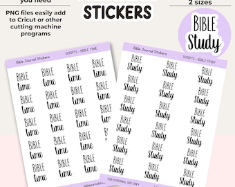 Bible Study Stickers | Christian Planner, Bible Journaling (Digital Download)