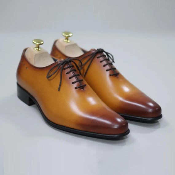 Mens Tan Patina Oxford Shoes | Handmade Wholecut Dress Shoes | Formal Luxury Lace up Leather Shoes | Custom Size - Etsy Mens Tan Patina Oxford Shoes | Handmade Wholecut Dress Shoes | Formal Luxury Lace up Leather Shoes | Custom Size - Etsy
