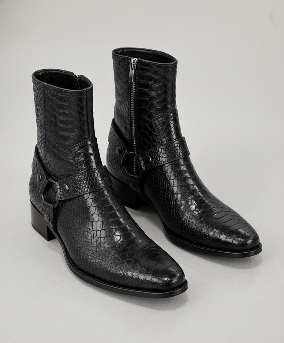 Mens Black Dress Boots - Etsy UK Mens Black Dress Boots - Etsy UK