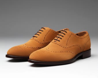 Joseph Abboud Enea Suede Wingtip Oxfords - 7 D Width Mens 