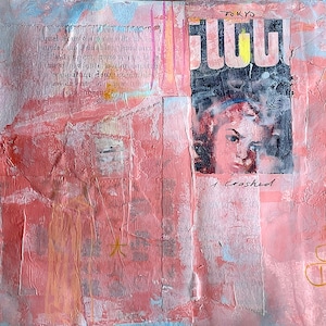 mauvais signaux (je suis tombé en panne) / carte d'art / objet d'art / carte accordéon / sculpture en papier / collage / peinture / décoration intérieure / cadeau artistique