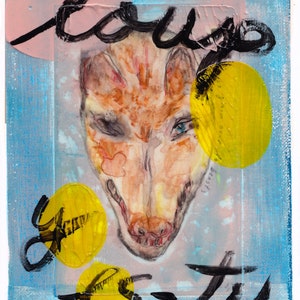 loup y es-tu ? / set d'art / tableau et carte accordéon / objets d'art / techniques mixtes / sculpture en papier / tableau / loups / cadeau d'art / décoration