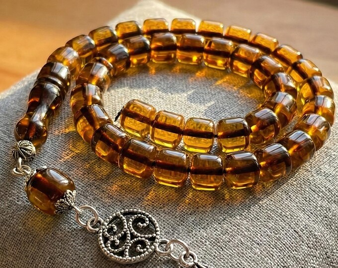 Handmade Baltic Amber Prayer Beads Islamic Muslim Rosary 33 Misbaha handmade-baltic-amber-prayer-beads-islamic-muslim-rosary-33-misbaha