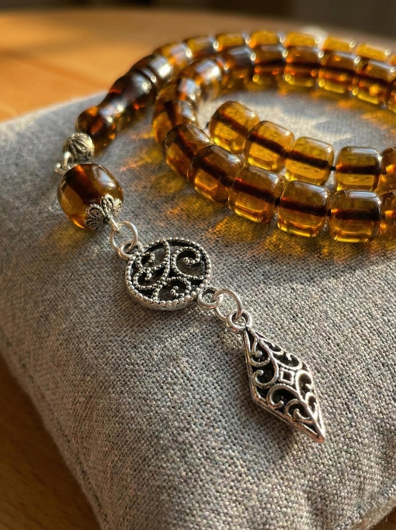 Handmade Baltic Amber Prayer Beads Islamic Muslim Rosary 33 Misbaha handmade-baltic-amber-prayer-beads-islamic-muslim-rosary-33-misbaha