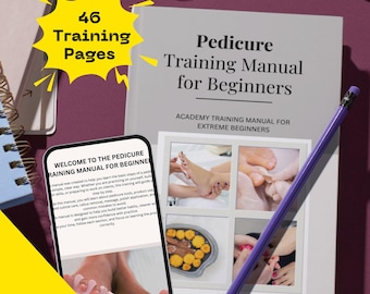 Manual de formación en pedicura para principiantes / Guía en PDF paso a paso para el cuidado de los pies