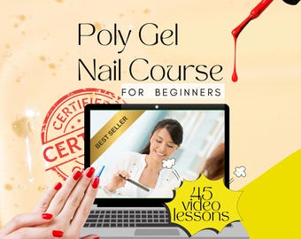 Poly Gel Nail Course | Online Video Training for Beginners with Certificate