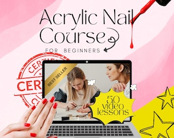 Online Acrylic Nail Course for Beginners | Comprehensive Video Lessons and Certificate Upon Completion