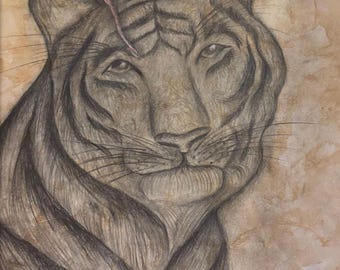 Coward Original Art Piece 9x12