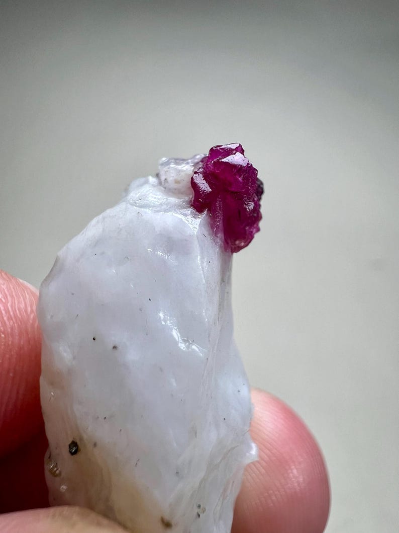 42 CT Pigeon Blood Red Ruby Crystal on Matrix From Jigdalik Afghanistan ...