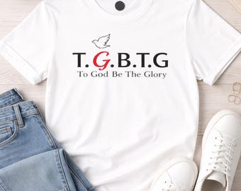 Maglietta "A Dio sia la gloria", maglietta grafica cristiana, streetwear a tema fede, maglietta ispiratrice con colomba