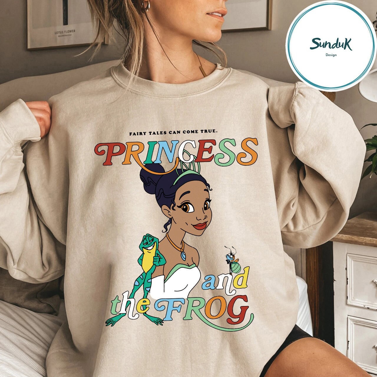 Disney Princess Tiana And The Frog Sweatshirt