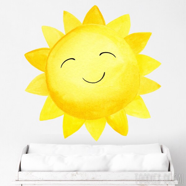 Sun Decal Etsy