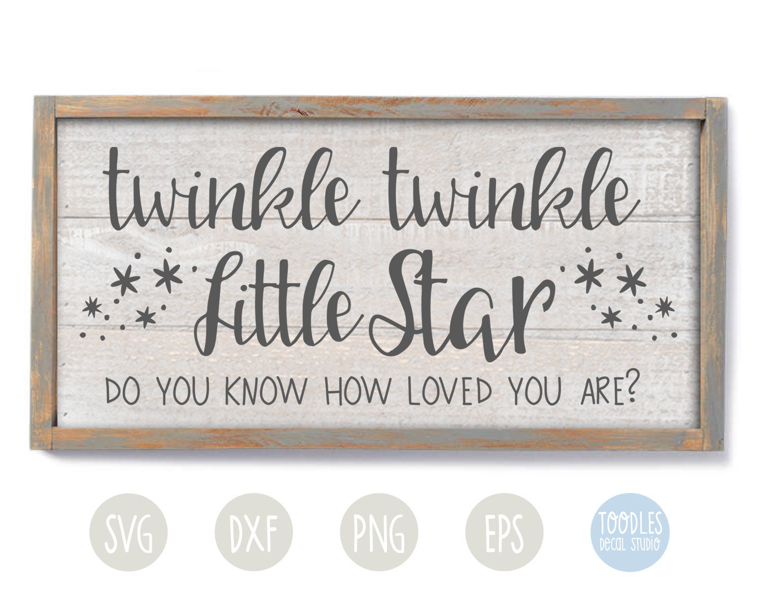 Download Twinkle Twinkle little Star svg cutting file/ Nursery Quote | Etsy