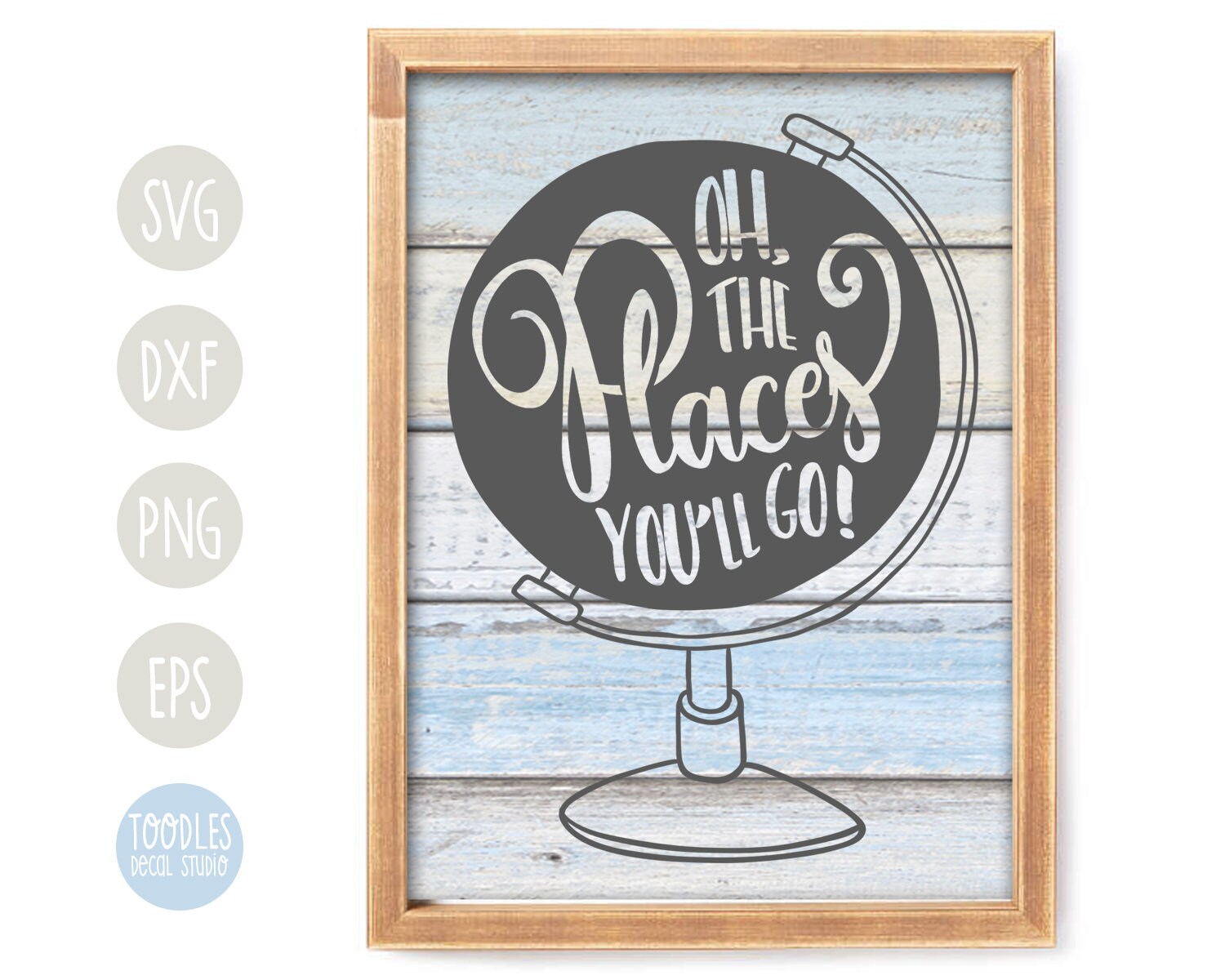 Oh the places you'll go svg cutting file for baby nursery | Etsy