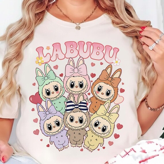 Labubu Monsters Art PNG | Digital Download | Adorable Cartoon Characters, Labubu PNG, Labubu valentines, Labubu personalized gift