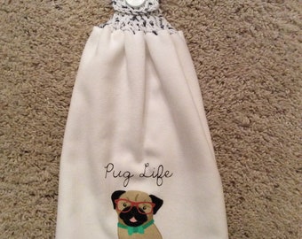Be The Person Your Pug Thinks You Are Tea Towel Dish Cloth Dog Puppy Funny