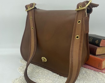 Vintage Coach NYC Saddle Stewardess Bag - Style 9525 - Etsy