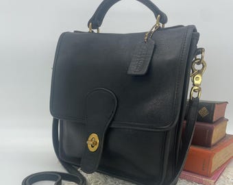Vintage Coach Black Station Bag - Style 5130 - Etsy