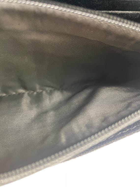 Vintage Coach Black Madison Glitter Python Envelo… - image 6