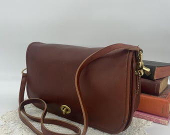 Vintage Coach British Tan Convertible Clutch - stijl 9635