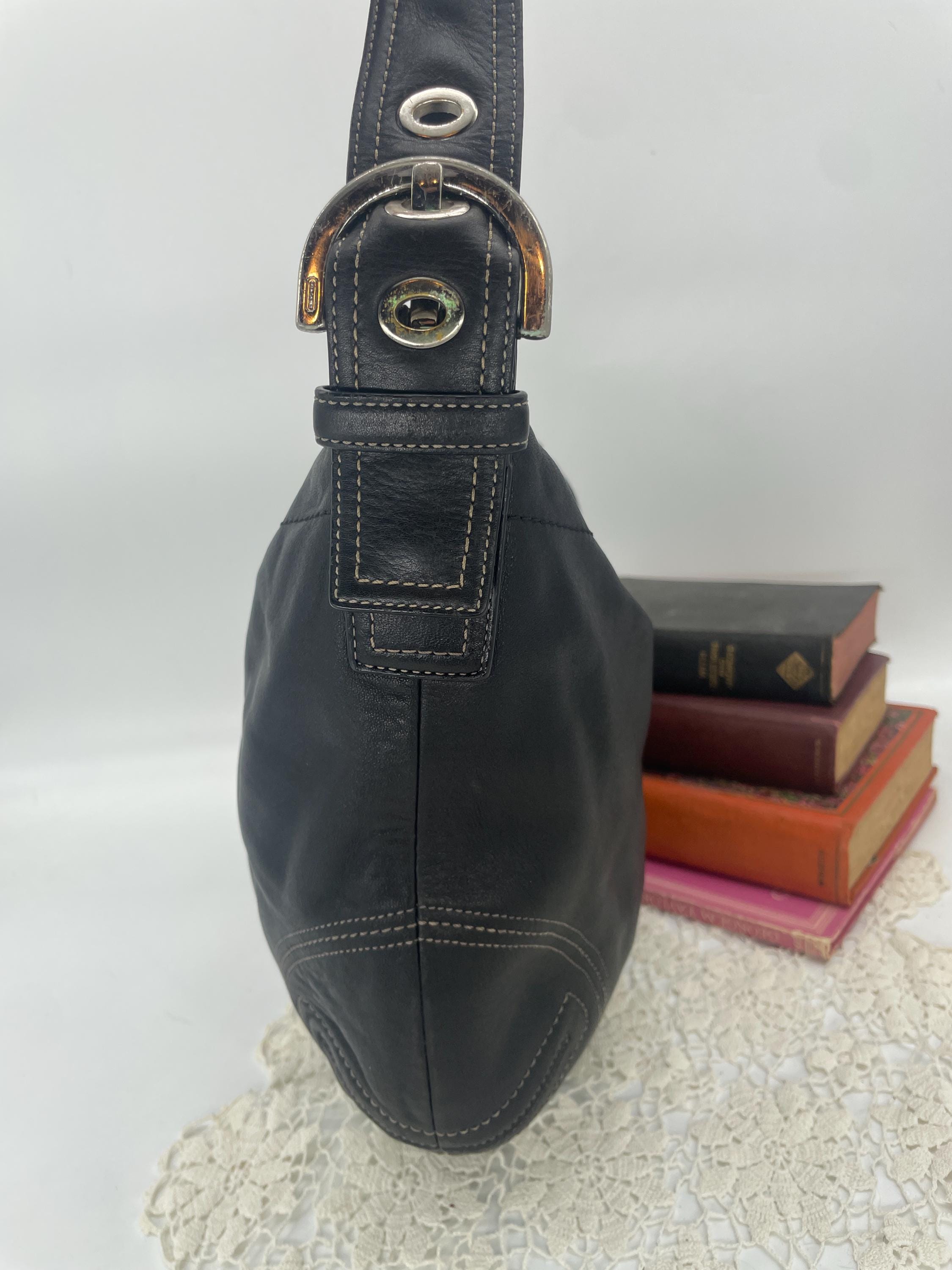 Vintage Coach Black Soho Hobo Bag - Style 8A03 - Etsy