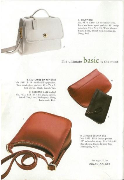 Vintage Coach Black Janice's Legacy Bag - Style 9950 - Etsy