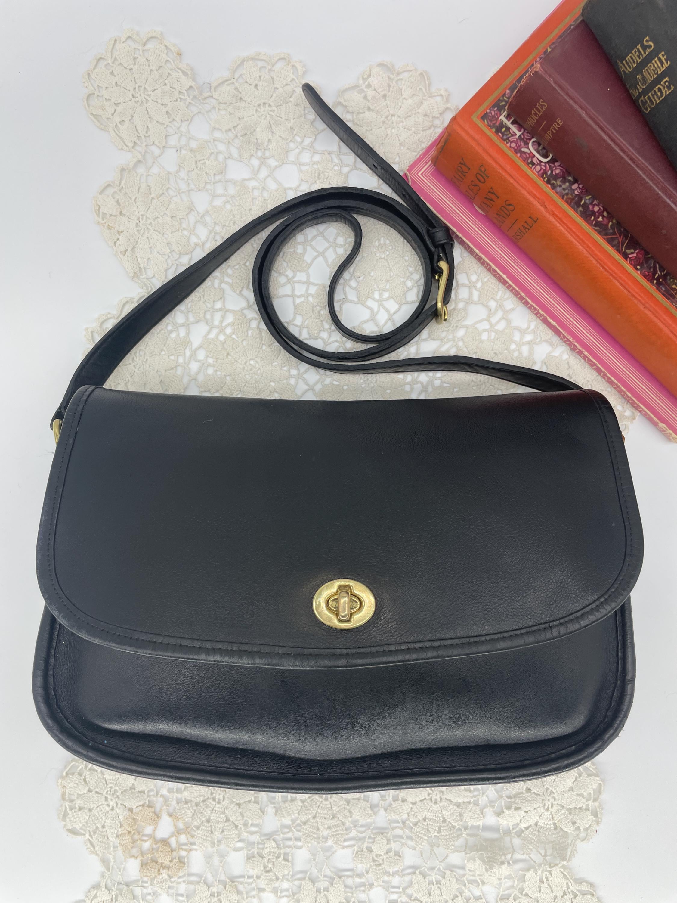 Vintage Coach Black City Bag - Style 9790 - Etsy