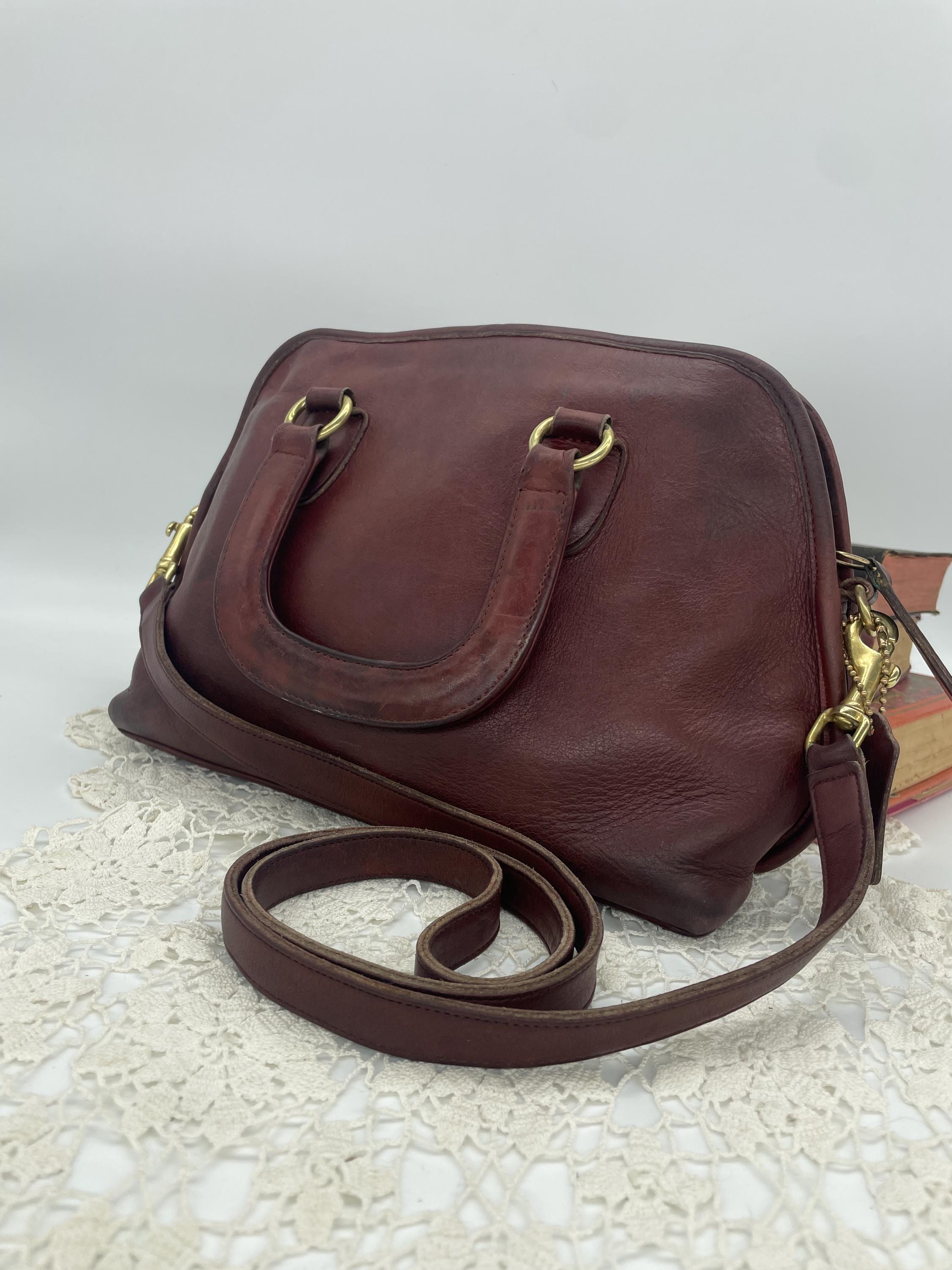 Vintage Coach Bordeaux Baxter Bag - Style 9903 - Etsy