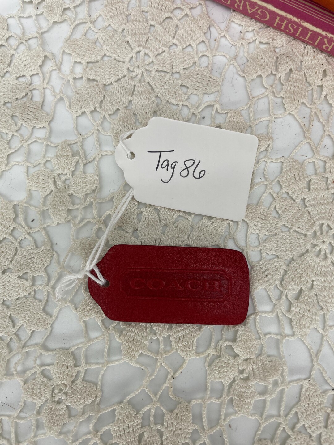 Vintage Coach Red Hangtag - Etsy