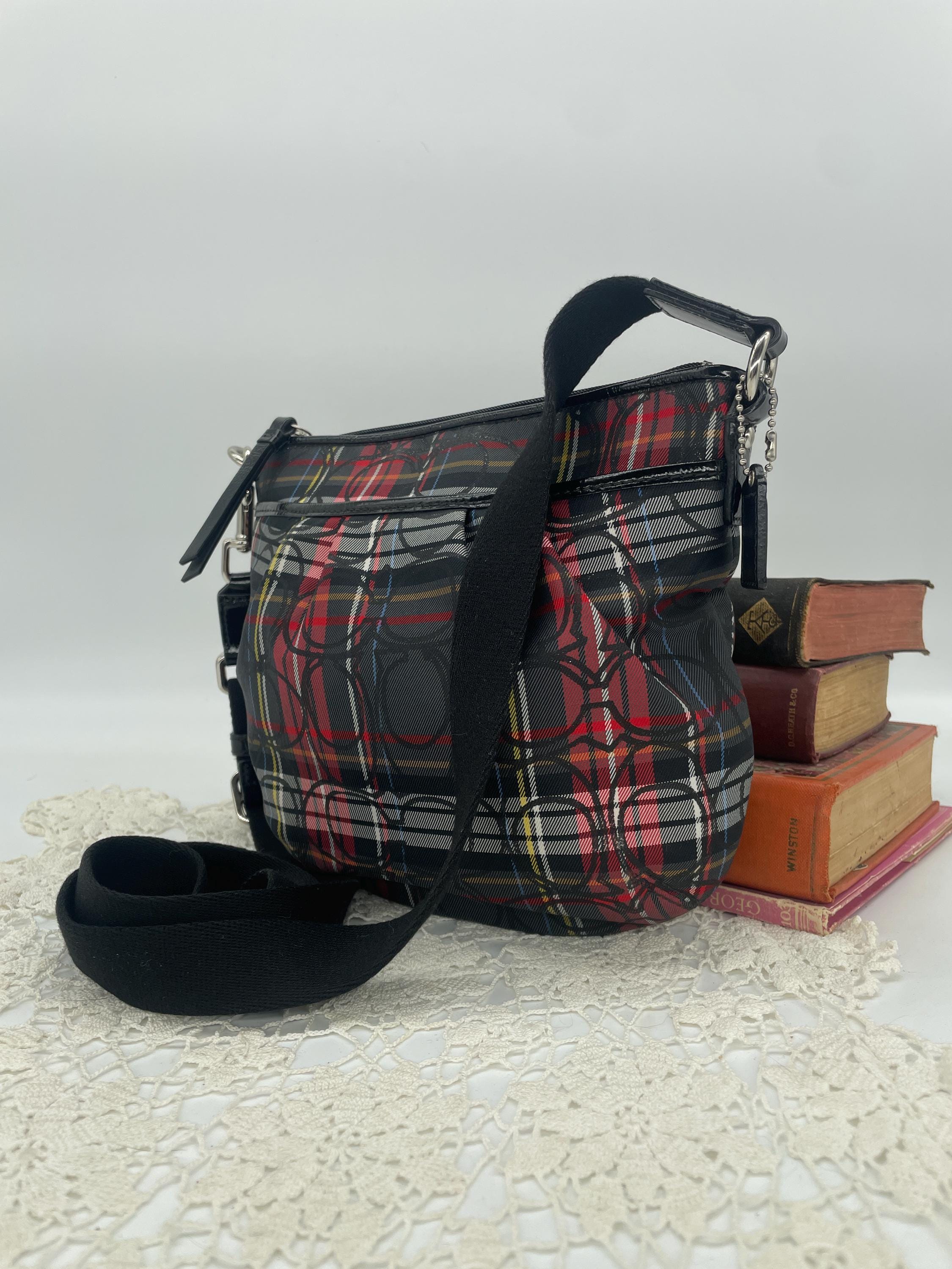 Plaid Coach Handbag - Etsy UK