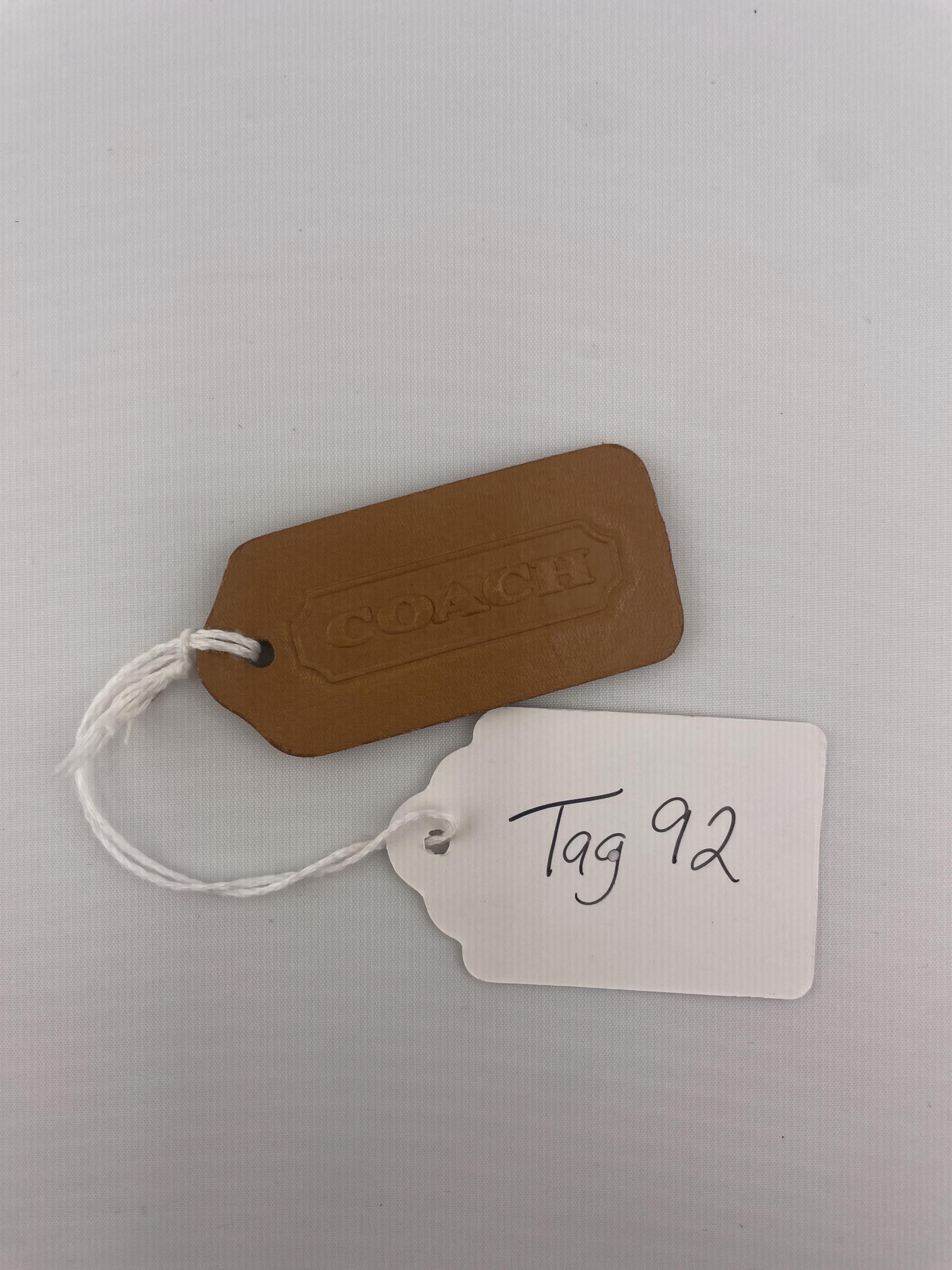 Vintage Coach Camel Hangtag - Etsy