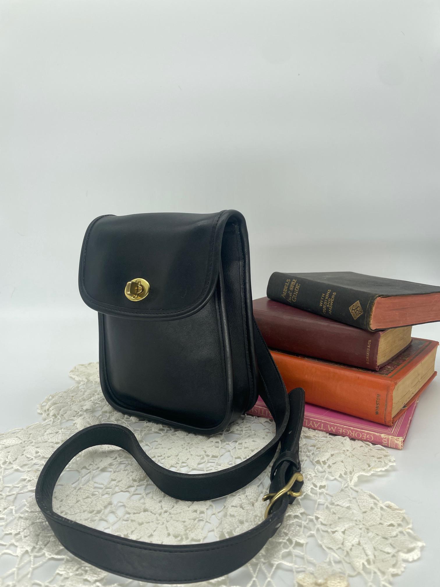 Vintage Coach Black Small Sidepack - Style 9978 - Etsy