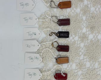 Etichette vintage Coach - vendute separatamente