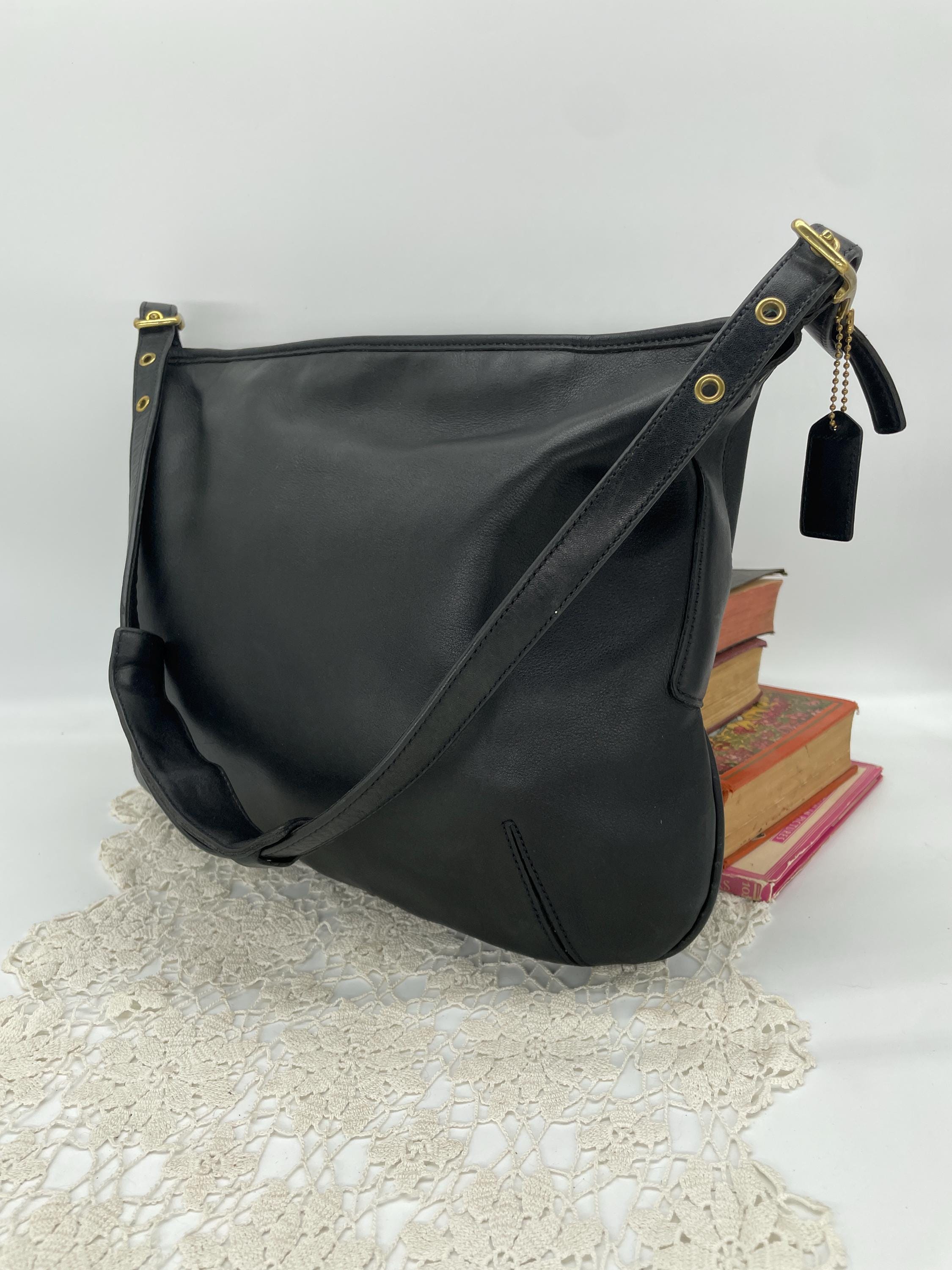 Coach Black Hobo - Etsy