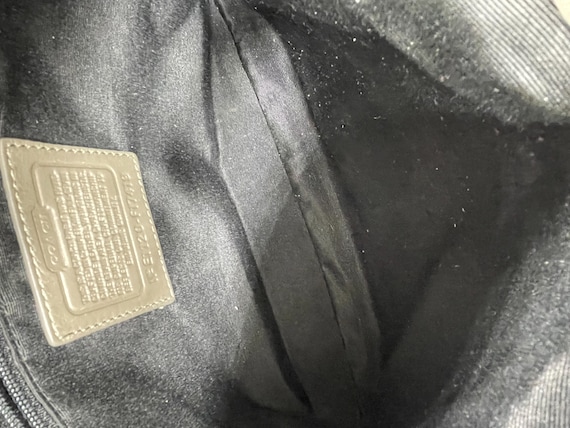 Vintage Coach Gray and Black Python-Embossed Soho… - image 6