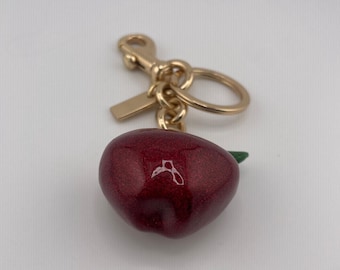 Coach Sparkly Resin Apple Keychain / Charm - Etsy