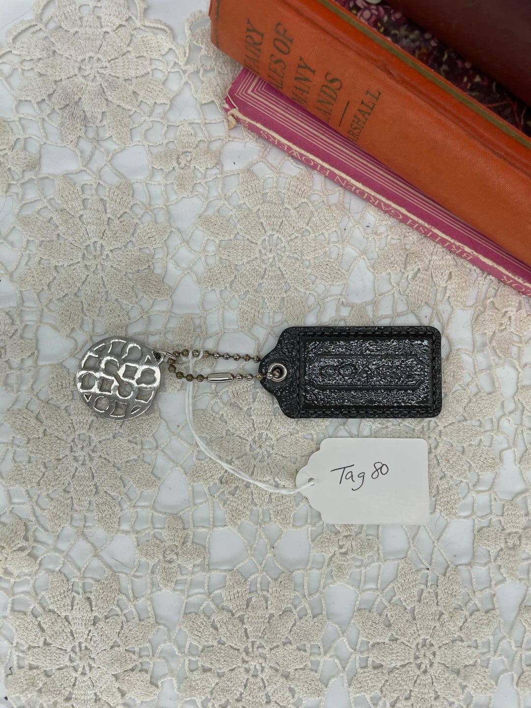Vintage Coach Dark Gray Hangtag and Charm - Etsy