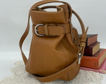 Vintage Coach Hamptons Soho 7463 Green Leather Shoulder Hobo