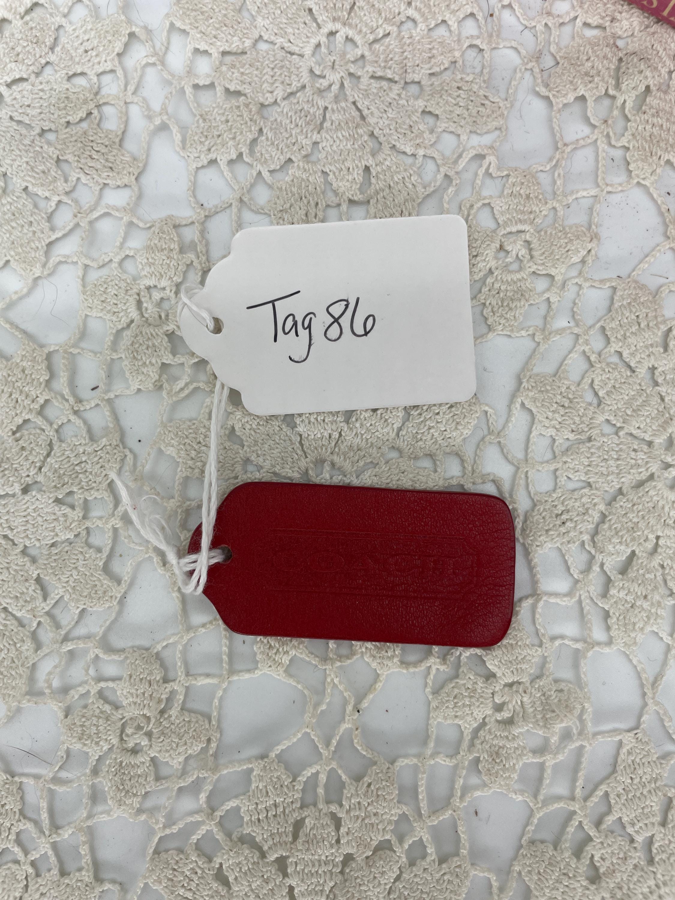Vintage Coach Red Hangtag - Etsy