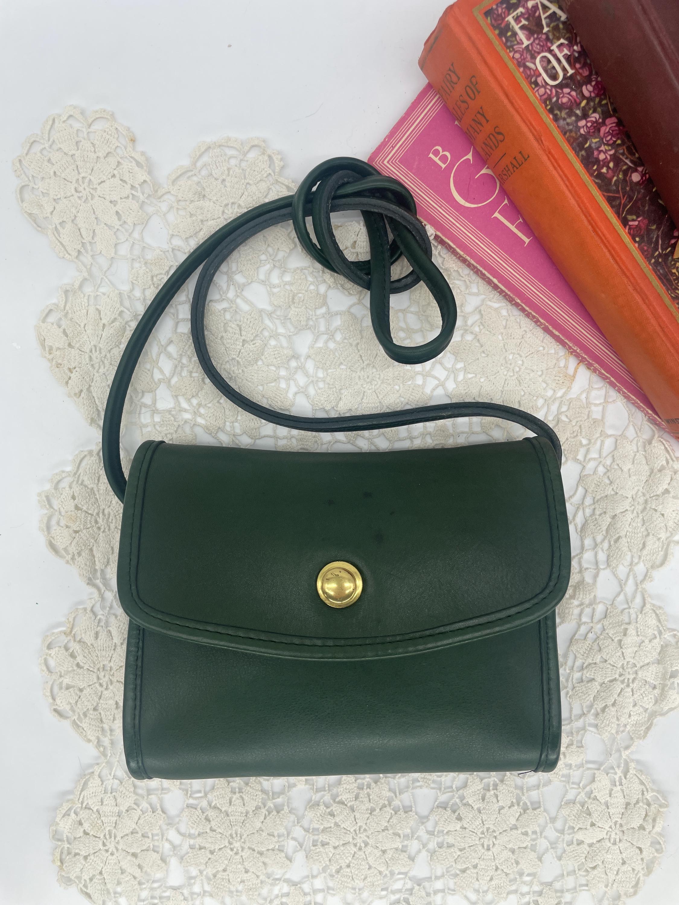 Vintage Coach Forest Green Chrystie Bag - Style 9892 - Etsy Canada