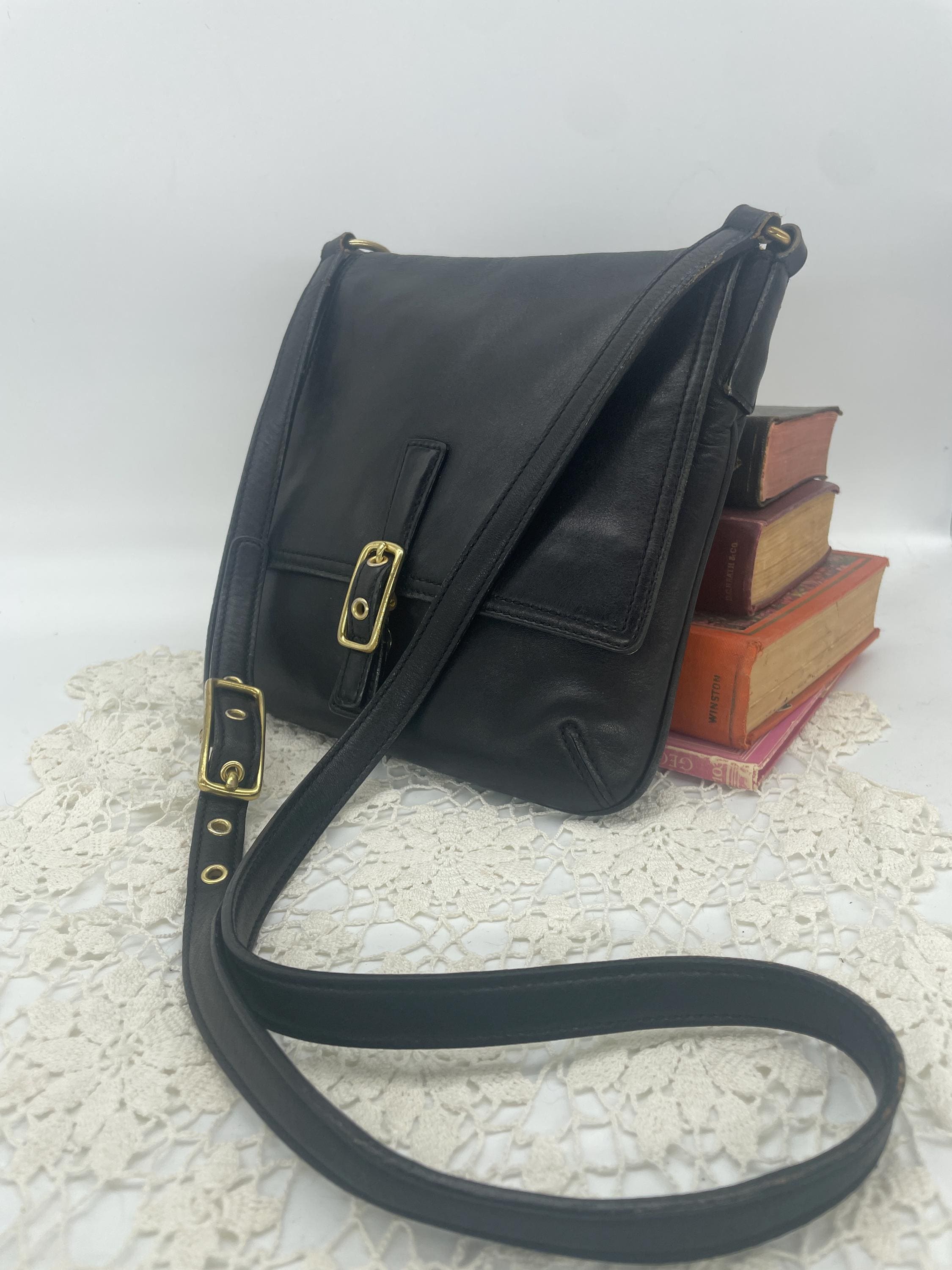 Vintage Coach Black Legacy Slim Crossbody - Style 9592 - Etsy
