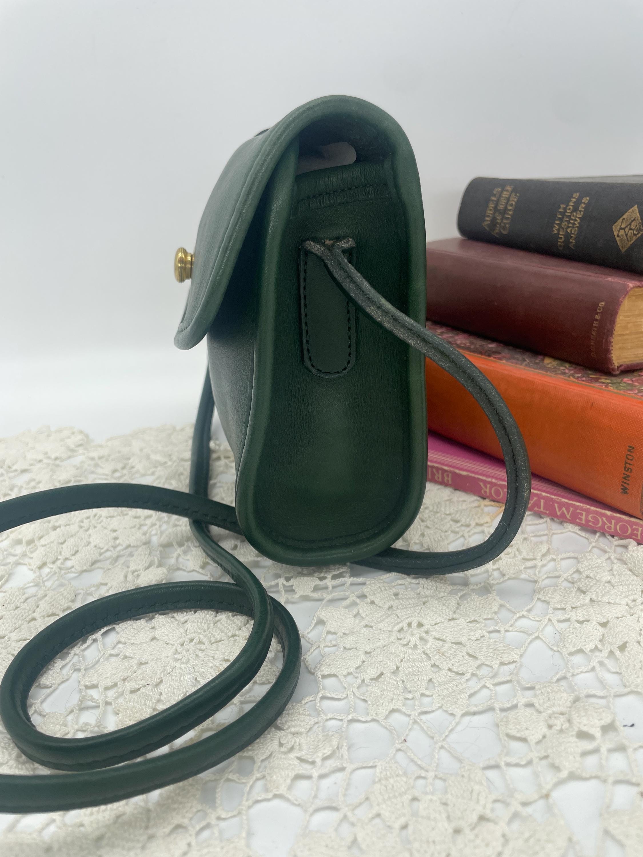 Vintage Coach Forest Green Chrystie Bag - Style 9892 - Etsy